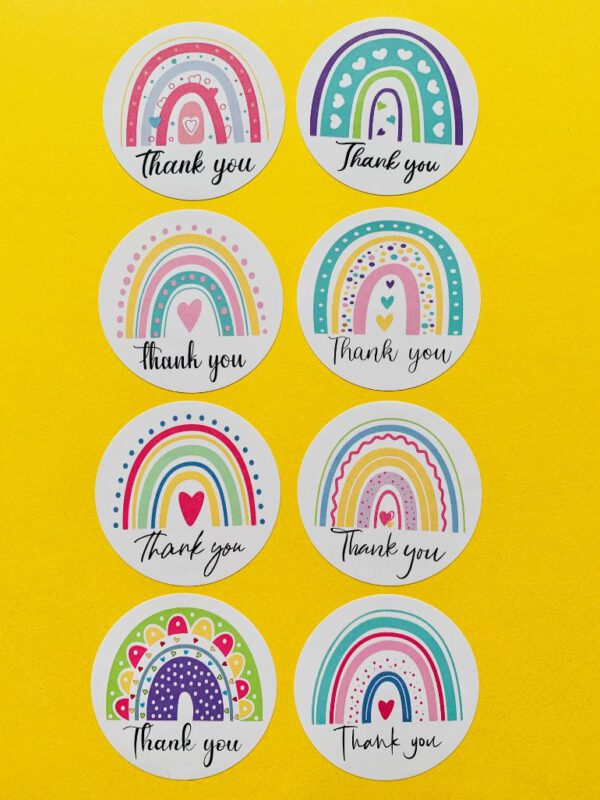 Sticker Thank You Pastel Meer Dan Een Lintje