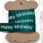 cadeaulint happy birthday groen