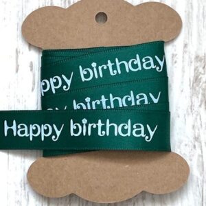 Lint Happy Birthday groen