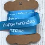 cadeaulint happy birthday lichtblauw