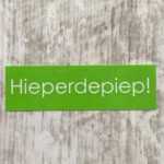 Sticker Hieperdepiep Groen