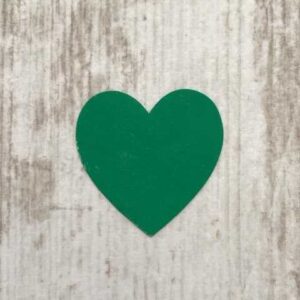 Sticker hart groen