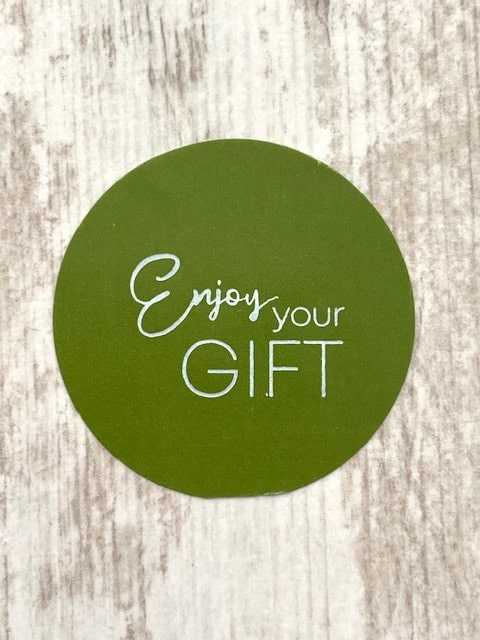 sticker enjoy your gift
