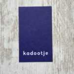 sticker kadootje blauw