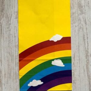 Blokbodemzakje regenboog geel