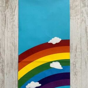 Blokbodemzakje regenboog blauw