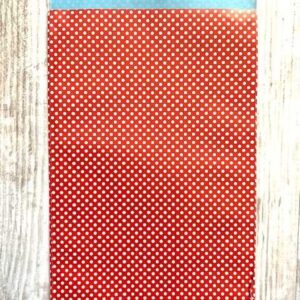 Cadeauzakje rood met witte stippen