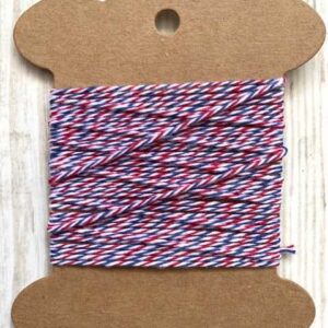 Touw rood/wit/blauw