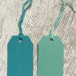 cadeaulabel blauw en groen