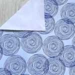 inpakpapier blauwe cirkels