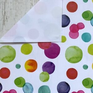 Inpakpapier Polkadot kleur | 50X200cm