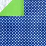 Inpakpapier Polkadot Blauw met Witte Stippen