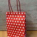 Cadeautasje polkadot rood