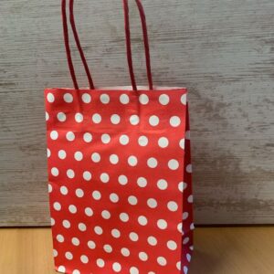 Cadeautasje polkadot rood