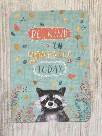 ansichtkaart be kind to yourself