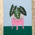 ansichtkaart plant groen