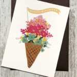 wenskaart happy birthday flowers