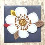 cadeaukaartje bloem licht blauw