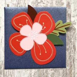 Cadeaukaartje Rode Bloem
