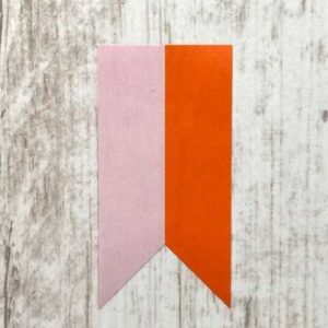 Sticker Duo Vlag Soft Pink / Orange