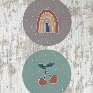 Sluitsticker Kers / Regenboog