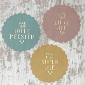Stickers Juf Meester