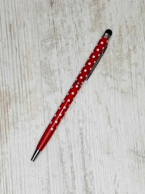 pen polkadot rood