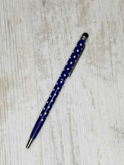 pen polkadot blauw