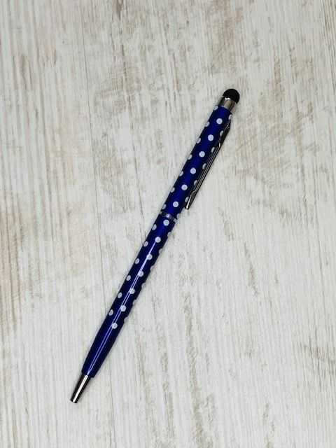 pen polkadot blauw