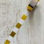 Masking tape Goudfolie / wit