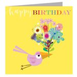 Wenskaart Happy Birthday Bloemenpost