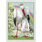 Ansichtkaart Welkom baby