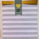 Cadeauzakje vlak stippellijn