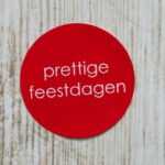 Sticker Prettige feestdagen