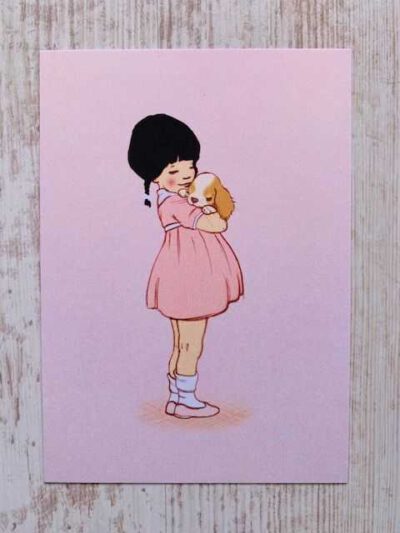 ansichtkaart Belle & Boo puppy liefde