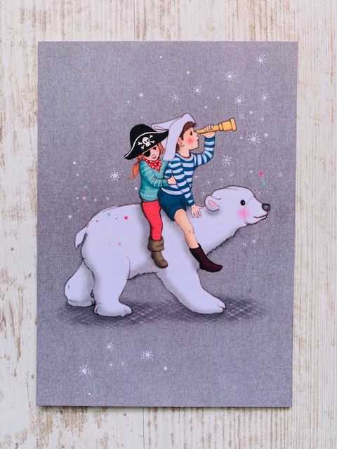 ansichtkaart Belle & Boo ijsbeer