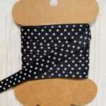 cadeaulint zwarte met witte stippen