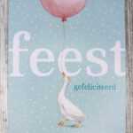 verjaardagskaart vier een feestje