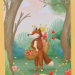 Ansichtkaart Vos in het bos