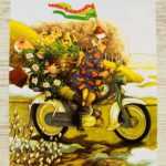 ansichtkaart op bezoek