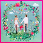 Ansichtkaart Just married