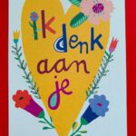 Ansichtkaart Ik denk aan je
