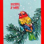 Kerstkaart Merry X-mas