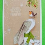 Kerstkaart Under the Mistletoe