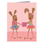 Wenskaart konijntjes