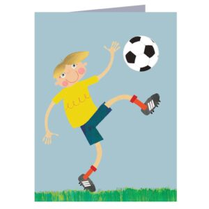Wenskaart Voetballer