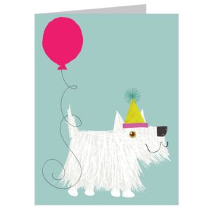 Wenskaart Feest hond