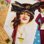 Ansichtkaart Vintage hoed