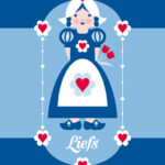 Ansichtkaart Holland boerin liefs