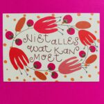 Ansichtkaart Niet alles wat kan moet